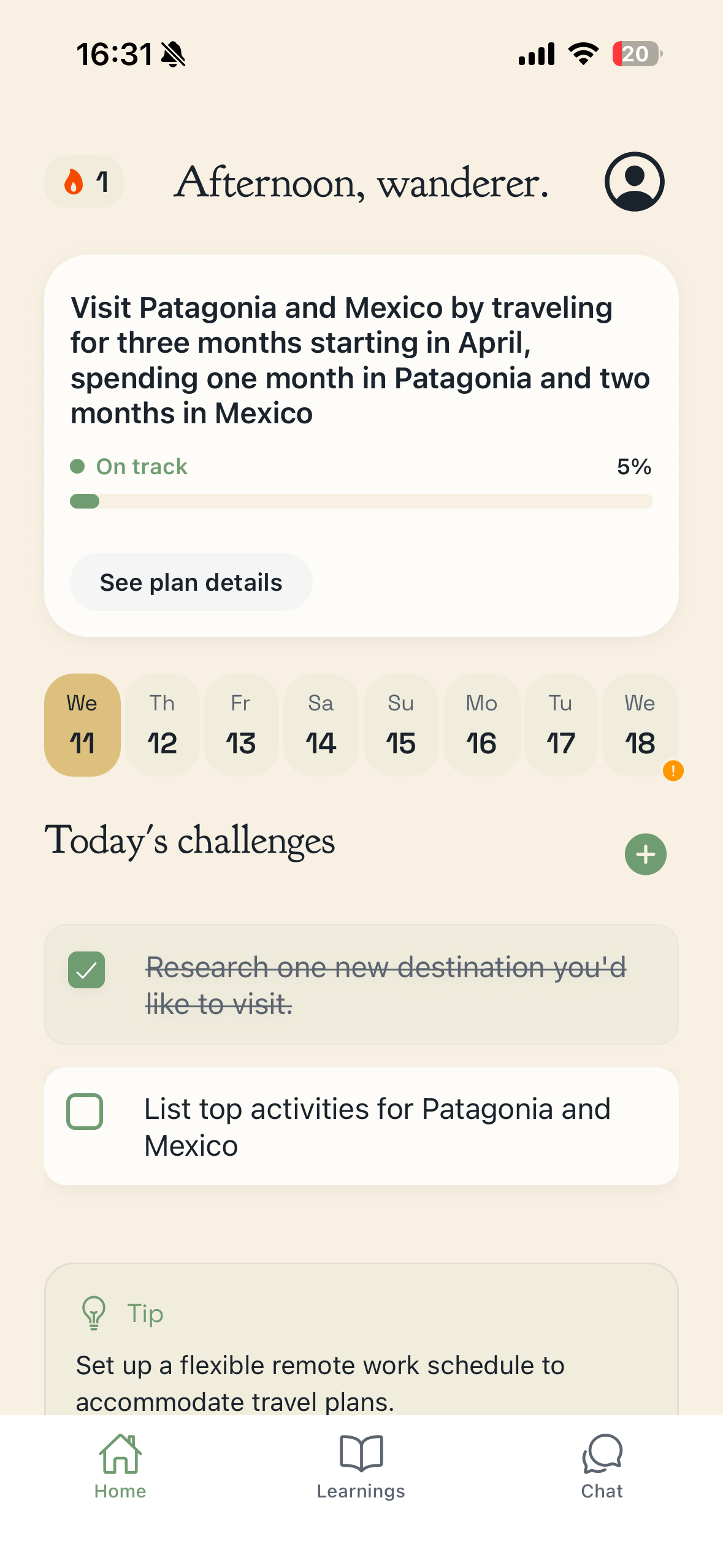 AI Personalized Plan